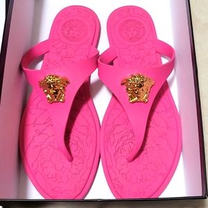 Versace Medusa Sandals (hot pink)